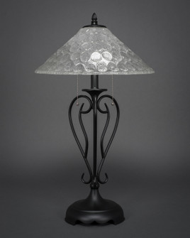 Olde Iron Two Light Table Lamp in Matte Black (200|42-MB-411)