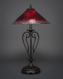 Olde Iron Two Light Table Lamp in Dark Granite (200|42-DG-716)