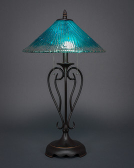 Olde Iron Two Light Table Lamp in Dark Granite (200|42-DG-715)