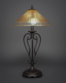 Olde Iron Two Light Table Lamp in Dark Granite (200|42-DG-710)