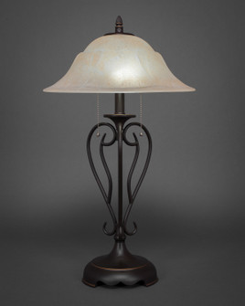 Olde Iron Two Light Table Lamp in Dark Granite (200|42-DG-53613)