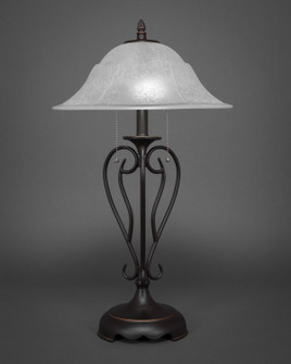 Olde Iron Two Light Table Lamp in Dark Granite (200|42-DG-53615)