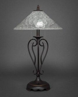 Olde Iron Two Light Table Lamp in Dark Granite (200|42-DG-411)