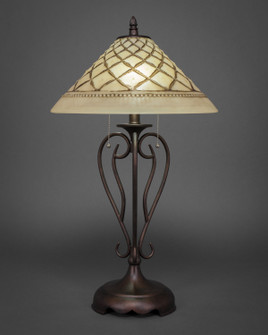 Olde Iron Two Light Table Lamp in Bronze (200|42-BRZ-718)