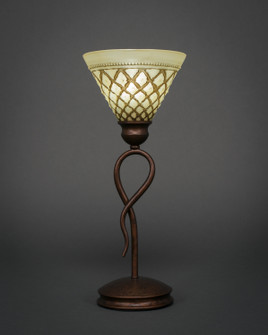 Leaf One Light Mini Table Lamp in Bronze (200|35-BRZ-7185)