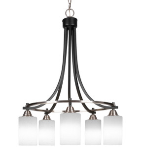 Paramount Five Light Chandelier in Matte Black & Brushed Nickel (200|3415-MBBN-310)