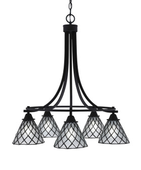 Paramount Five Light Chandelier in Matte Black (200|3415-MB-9185)