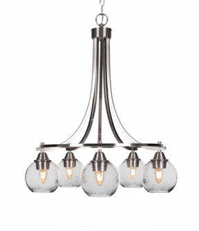 Paramount Five Light Chandelier in Brushed Nickel (200|3415-BN-4102)