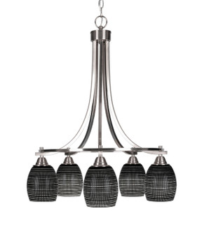 Paramount Five Light Chandelier in Brushed Nickel (200|3415-BN-4029)