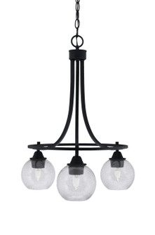 Paramount Three Light Chandelier in Matte Black (200|3413-MB-4102)