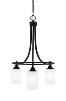 Paramount Three Light Chandelier in Matte Black (200|3413-MB-3001)