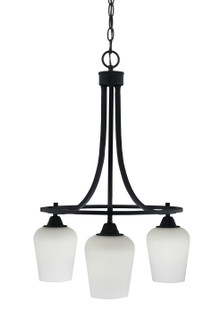 Paramount Three Light Chandelier in Matte Black (200|3413-MB-211)