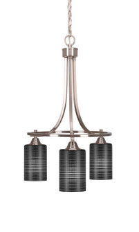 Paramount Three Light Chandelier in Brushed Nickel (200|3413-BN-4069)