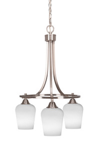 Paramount Three Light Chandelier in Brushed Nickel (200|3413-BN-211)