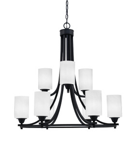 Paramount Nine Light Chandelier in Matte Black (200|3409-MB-3001)