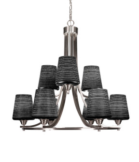 Paramount Nine Light Chandelier in Brushed Nickel (200|3409-BN-4039)