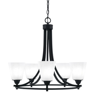 Paramount Five Light Chandelier in Matte Black (200|3405-MB-460)