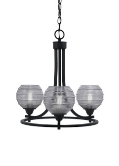 Paramount Three Light Chandelier in Matte Black (200|3403-MB-5112)