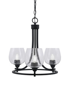 Paramount Three Light Chandelier in Matte Black (200|3403-MB-4810)