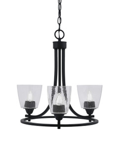 Paramount Three Light Chandelier in Matte Black (200|3403-MB-461)