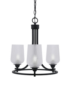 Paramount Three Light Chandelier in Matte Black (200|3403-MB-4250)