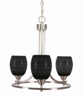 Paramount Three Light Chandelier in Brushed Nickel (200|3403-BN-4029)