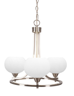 Paramount Three Light Chandelier in Brushed Nickel (200|3403-BN-212)