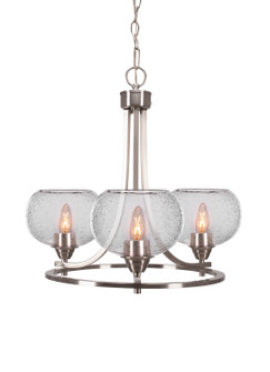 Paramount Three Light Chandelier in Brushed Nickel (200|3403-BN-202)