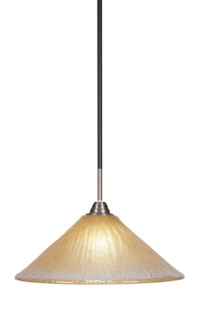 Paramount One Light Pendant in Matte Black & Brushed Nickel (200|3401-MBBN-710)