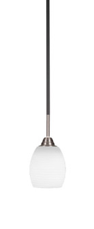 Paramount One Light Mini Pendant in Matte Black & Brushed Nickel (200|3401-MBBN-615)