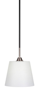 Paramount One Light Mini Pendant in Matte Black & Brushed Nickel (200|3401-MBBN-4081)