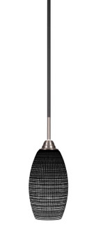 Paramount One Light Mini Pendant in Matte Black & Brushed Nickel (200|3401-MBBN-4049)