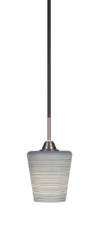 Paramount One Light Mini Pendant in Matte Black & Brushed Nickel (200|3401-MBBN-4032)