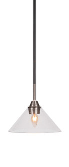 Paramount One Light Mini Pendant in Matte Black & Brushed Nickel (200|3401-MBBN-304)