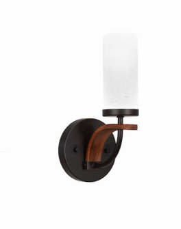 Monterey One Light Wall Sconce in Matte Black & Painted Distressed Wood-look (200|2911-MBDW-801)