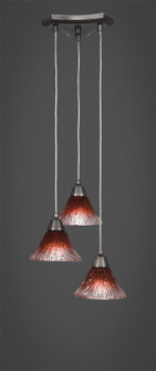 Europa Three Light Mini Pendant in Brushed Nickel (200|28-BN-756)