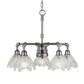 Vintage Five Light Chandelier in Aged Silver (200|285-AS-759)