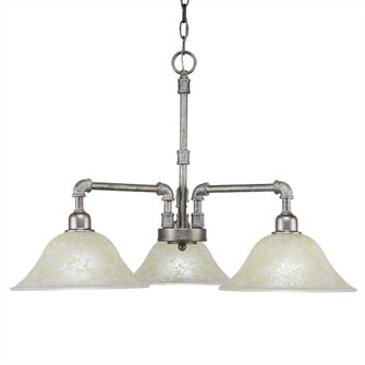 Vintage Three Light Chandelier in Aged Silver (200|283-AS-513)