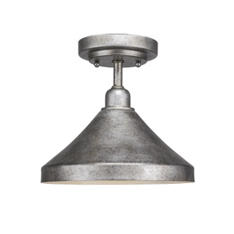 Vintage One Light Semi-Flush in Aged Silver (200|280-AS-418)