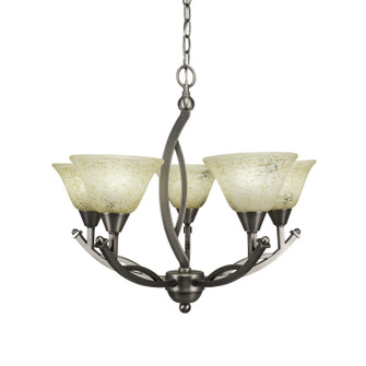 Bow Five Light Chandelier in Brushed Nickel (200|275-BN-508)