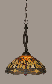 Bow One Light Pendant in Dark Granite (200|271-DG-946)