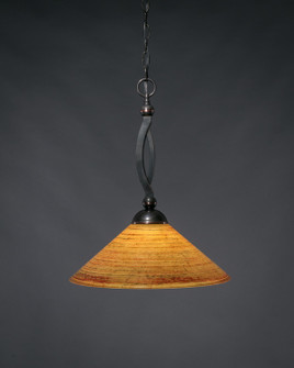 Bow One Light Pendant in Black Copper (200|271-BC-414)