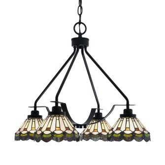 Odyssey Three Light Chandelier in Matte Black (200|2604-MB-9395)