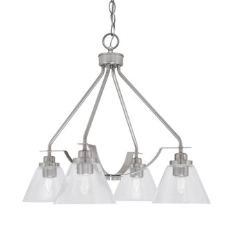 Odyssey Three Light Chandelier in Brushed Nickel (200|2604-BN-302)