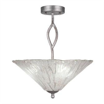 Revo Three Light Semi-Flush in Aged Silver (200|242-AS-719)