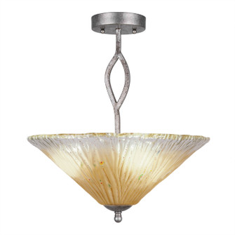 Any Three Light Semi-Flush in Aged Silver (200|242-AS-710)