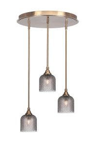 Empire Three Light Pendalier in New Age Brass (200|2183-NAB-4912)