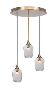 Empire Three Light Pendalier in New Age Brass (200|2183-NAB-4462)