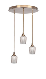 Empire Three Light Pendalier in New Age Brass (200|2183-NAB-4283)