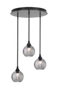 Empire Three Light Pendalier in Matte Black (200|2183-MB-5122)